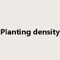 Planting density是什么意思