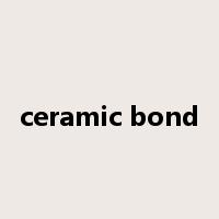 ceramic bond是什么意思