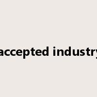 generally accepted industry standard是什么意思