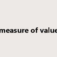 measure of value是什么意思