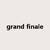 grand finale是什么意思