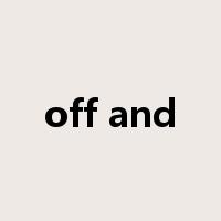 off and是什么意思