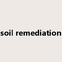 soil remediation是什么意思