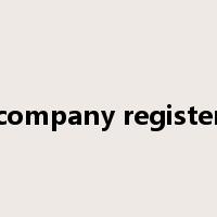 company register是什么意思