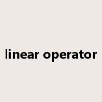 linear operator是什么意思