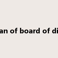 chairman of board of directors是什么意思
