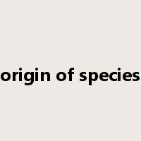 origin of species是什么意思