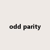 odd parity是什么意思