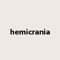 hemicrania是什么意思