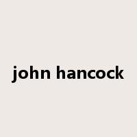 john hancock是什么意思