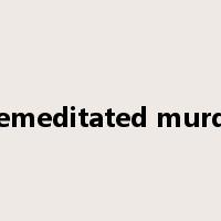premeditated murder是什么意思