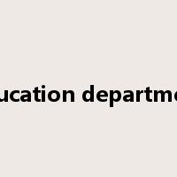 education department是什么意思