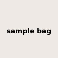 sample bag是什么意思