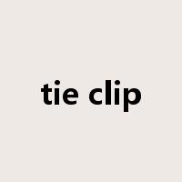 tie clip是什么意思