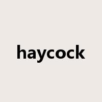 haycock是什么意思