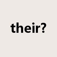 their?是什么意思