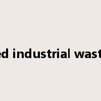 polluted industrial wastewater是什么意思