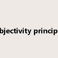 objectivity principle是什么意思