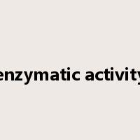 enzymatic activity是什么意思