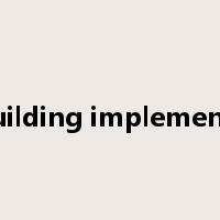 building implements是什么意思