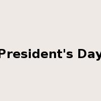 President's Day是什么意思