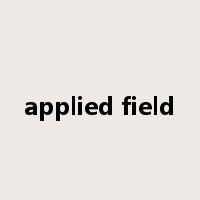 applied field是什么意思
