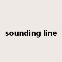 sounding line是什么意思