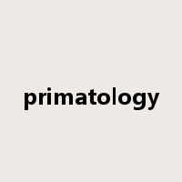 primatology是什么意思