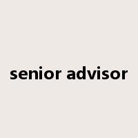 senior advisor是什么意思