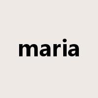 maria是什么意思