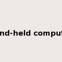 hand-held computer是什么意思