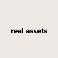 real assets是什么意思