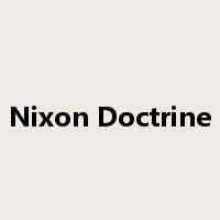 Nixon Doctrine是什么意思