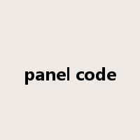 panel code是什么意思