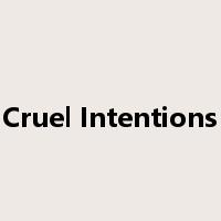 Cruel Intentions是什么意思