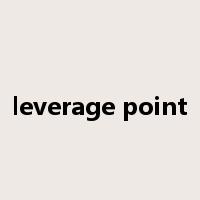 leverage point是什么意思