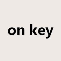 on key是什么意思