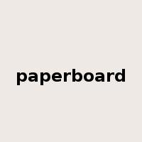 paperboard是什么意思