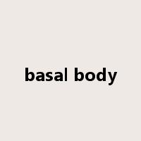 basal body是什么意思