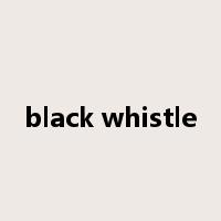 black whistle是什么意思