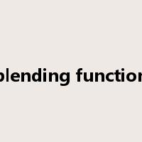 blending function是什么意思