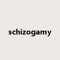 schizogamy是什么意思