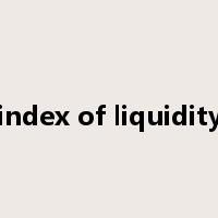 index of liquidity是什么意思