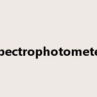 spectrophotometer是什么意思