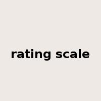 rating scale是什么意思