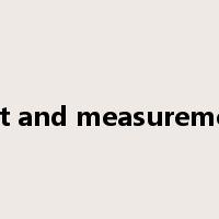 test and measurement是什么意思