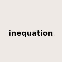 inequation是什么意思