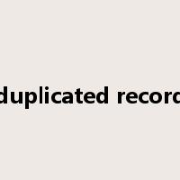 duplicated record是什么意思