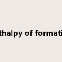 enthalpy of formation是什么意思