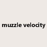 muzzle velocity是什么意思